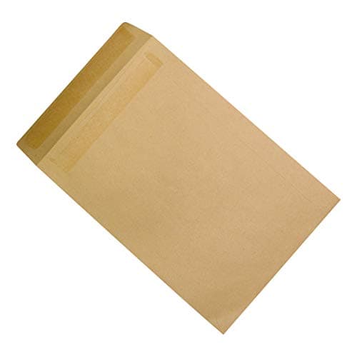 Image of 5 Star Envelopes Heavyweight Pocket Press Seal 115gsm Manilla 381x254mm [Pack of 250]