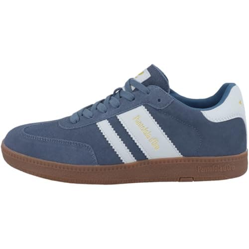 Image of Pantofola d'Oro Men's Low Ballare Trainers, blue, 9 UK