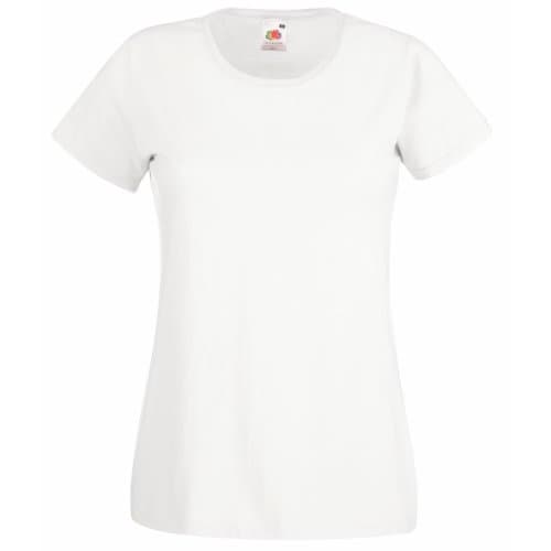 Image of Fruit of the Loom Valueweight T Lady-Fit Women's T-Shirt - White - L