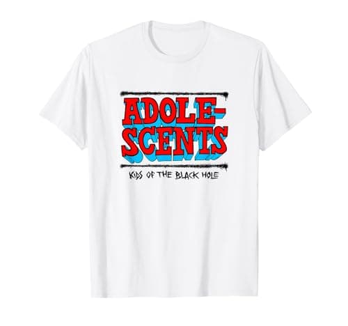 Image of Adolescents "Shary Kids of the Black Hole" White T-Shirt