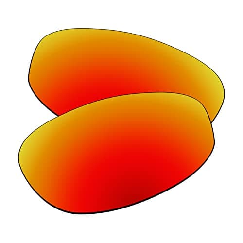 Image of EZReplace Lenses Replacement for Oakley New Whisker OO4141 Sunglasses (Polarized Lenses) - Fits Oakley New Whisker Frame (Fire Red)