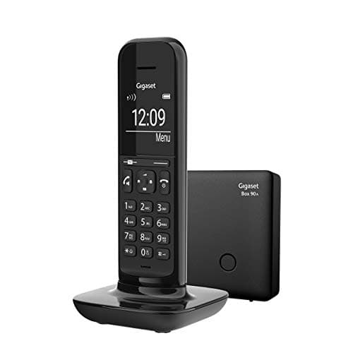 Image of Gigaset CL394 A - Landline Phone with an Answering Machine to Connect Cordless at Home - Modern Design, Audio Quality, Deep Black [UK Version]