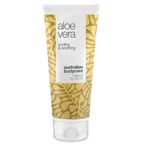 Image of Australian Bodycare Aloe Vera Gel 100 ml | Aloe Vera After Sun Lotion | Natural Aloe Vera and Tea Tree Oil | Cooling & Moisturizing for itching, irritated skin, sunburns and scratches | 100% Vegan