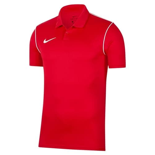 Image of NIKE Men's Park 20 Polo Shirt, University Red/White/White, XL UK