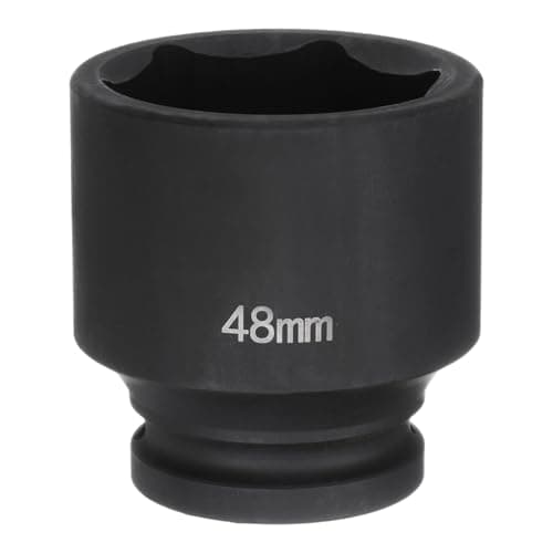 Image of sourcing map 6-Point Impact Socket 3/4" Drive 48mm Metric 40Cr Alloy Steel Spindle Axle Nut Impact Socket