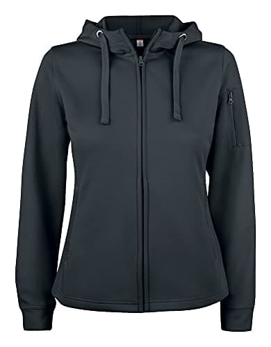 Image of Clique Basic Active Hoody Full Zip Ladies Black