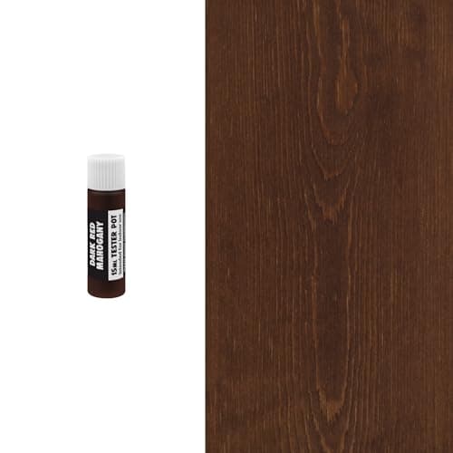 Image of Littlefair's Wood Stain Water-Based - (Dark Red Mahogany) – Non-Toxic, Eco-Friendly & Quick Drying - Easy-to-Apply, Concentrated Formula for All Wood Types – 15ml Tester Pot