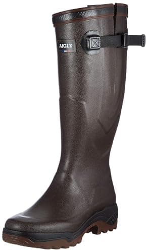 Image of Aigle PARCOURS 2 VAR – Men's Rubber Boots | Anti-fatigue, calf-high with adjustable strap | Ideal for hunting, work, and farming | 100% waterproof