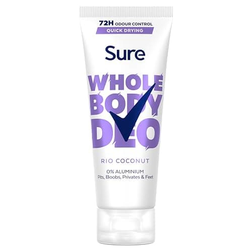 Image of Sure Rio Coconut Whole Body Deodorant women's deodorant cream with a fresh & tropical fragrance for 72-hour odour control 75 ml