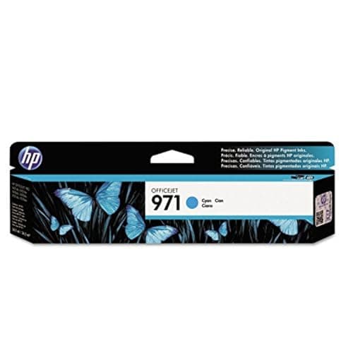 Image of HP 971 Cyan Original Ink Cartridge (CN622AM) Officejet Pro X451 X476 X551 X576