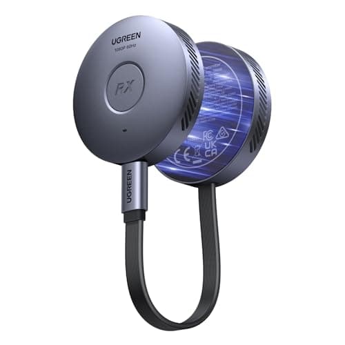 Image of UGREEN Magnetic Wireless USB-C Transmitter and HDMI Receiver, USB C to HDMI 1080P@60Hz 5G Transmission for Streaming Video Audio from Phone/Tablet/Laptop/PC to Monitor/Projector/TV (164FT/50m)