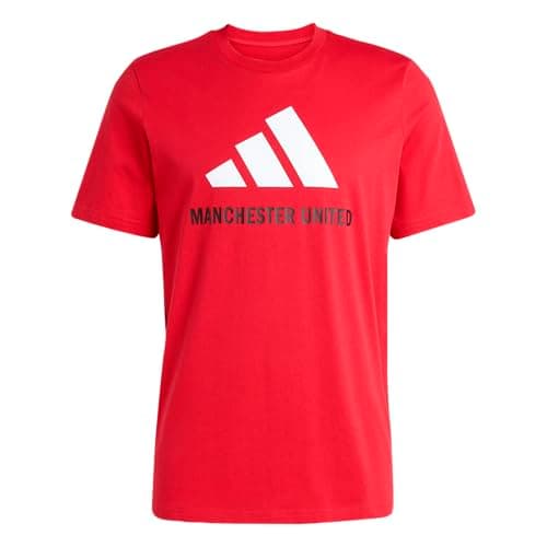 Image of adidas Mens Manchester United Fc Seasonal Graphic T-Shirt, Manchester United Fc Red, Medium