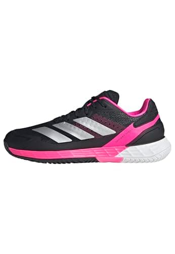 Image of adidas Men's Defiant Speed 2 Tennis Shoes, core Black/Silver met./core Black, 8 UK