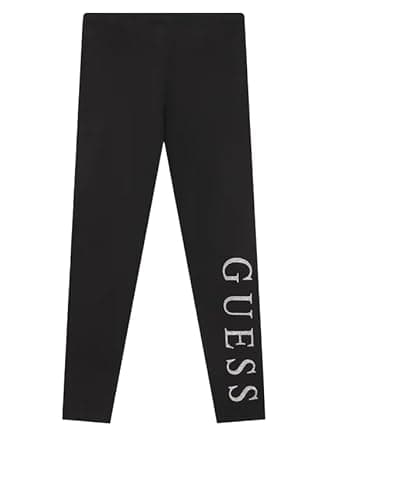 Image of Guess Girl's Leggings Pants Jet Black A996size 3 Length N