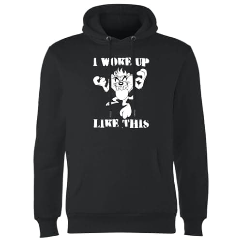 Image of Zavvi Official Looney Tunes Adults Hoodie - I Woke Up Like This - Black - XXL