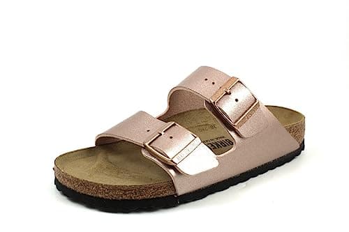 Image of Birkenstock Arizona Birko-Flor Metallic Womens Sandals, 5 UK