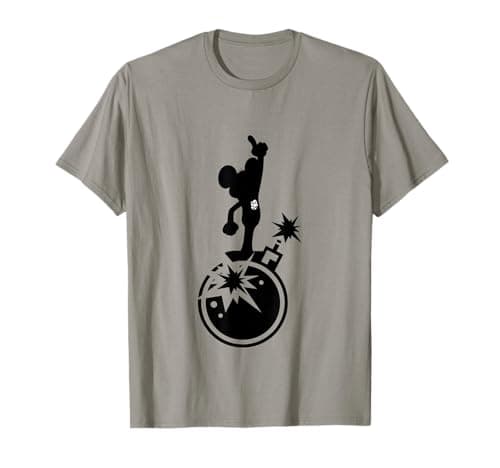 Image of Danger Mouse Explosion Silhouette T-Shirt