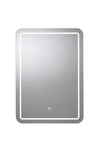 Image of Croydex MM720400E Chawston Hang 'N' Lock Illuminated Square Mirror, Glass , 3x40x60.5 cm