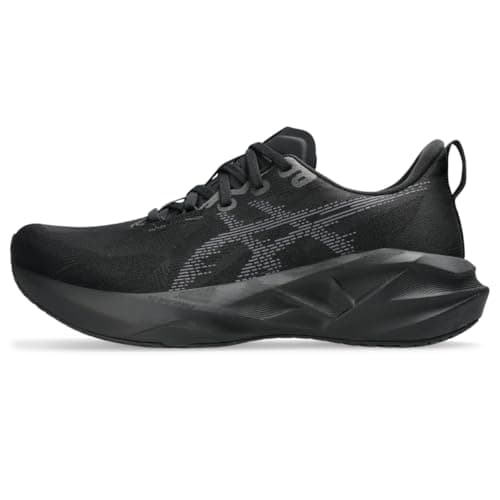 Image of ASICS Men's NOVABLAST 5 Running Shoes, Black/Carrier Grey, 10 UK