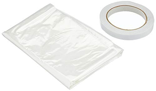Image of Merriway BH04947 StormSeal Window Insulation Secondary Double Glazing Shrink Film Kit, Supplied with Double-Sided Tape, Covers 6 x 1.5 Metres 9.0 Sqm (19'6 inch x 4'11 inch / 95sq ft)