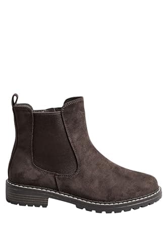 Image of Yours - Faux Suede Chelsea Boots In Wide E & Extra Wide Eee Fit - Women's - Plus Size Curve