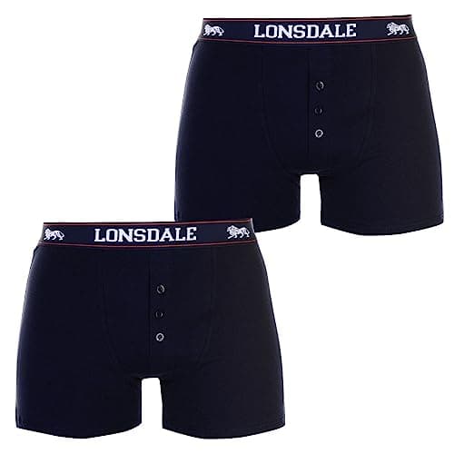 Image of Lonsdale 2 Pack Boxers Mens[Medium,Navy]