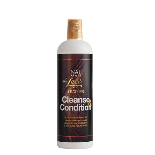 Image of NAF Sheer Luxe Leather Cleanse & Condition 500ml – 2-in-1 Leather Cleaner & Conditioner – Deep Cleansing with Nourishing Finish – For Saddlery, Tack & Leather Accessories