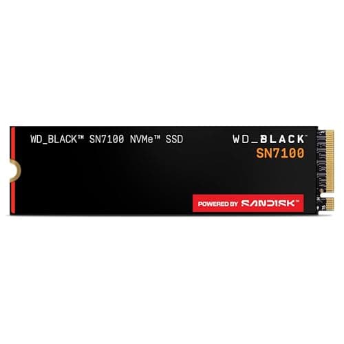 Image of WD_BLACK SN7100 2TB NVMe SSD, M.2 2280, Read speeds up to 7250 MB/s, Write Speed up to 6,900 MB/s, Next Gen TLC 3D NAND, WD_BLACK DASHBOARD, Up to 1,200TBW, For Laptops, handheld gaming devices