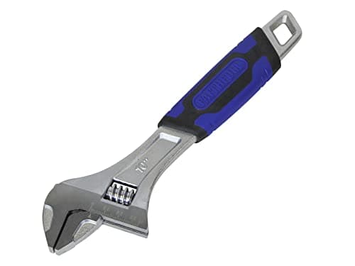 Image of Faithfull FAIAS250C Soft-Grip Adjustable Spanner Wrench 250mm (10in) - 35mm Capacity
