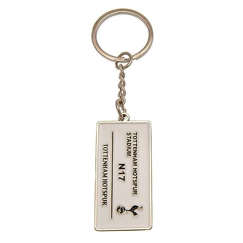 Image of FOCO Tottenham Hotspur FC Embossed Metal Street Sign Keyring