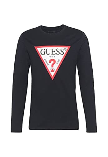 Image of Guess CN LS Original Logo Tee M1RI31 I3Z11 Smart Blue, blue, M