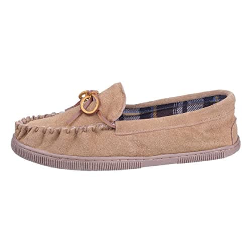 Image of Cotswold Alberta Moccasin Slipper Male Beige Size 10