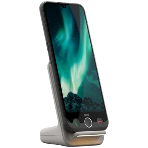 Image of Doro - Aurora A30 Smartphone - Senior Mobile Phone - Easy to Use - Assistance Button with GPS Location - Hearing Aid Compatible - Wireless Charging Stand Included - Graphite