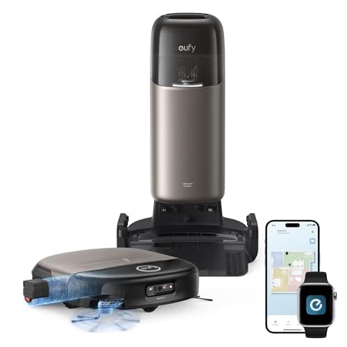 Image of eufy New 2026 Robot Vacuum Cleaner With Mop, Omni S2, Long-Lasting 30,000 Pa Suction, HydroJet 2.0 Self‑Cleaning Roller Mop, CleanMind AI Navigation, All‑in‑One Station, Home-Cleaning Robot