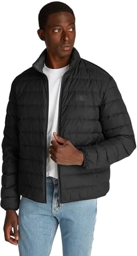 Image of Calvin Klein Men’s Lightweight Down Quilted Jacket, Black (Ck Black), L