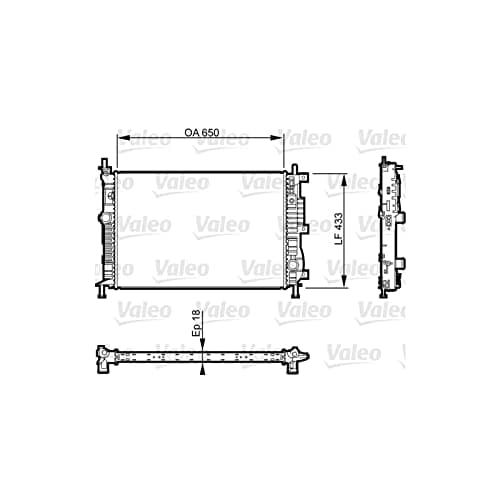Image of Valeo Radiator engine cooling 735555