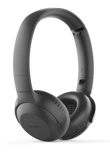 Image of Philips Tauh202Bk Audio On Ear Headphones, Bluetooth On Ears, Wireless, 15 Hour Battery, Soft Ear Pads, Microphone, Black, 32 Ohm