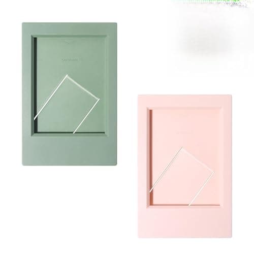Image of 2 PCS Mini Picture Frames, Decorative Small Photo Frame for Desk or Home Display, Classic Picture Frame for Photos Postcards and Creative Albums, Lightweight Postcard Frames for Daily Use