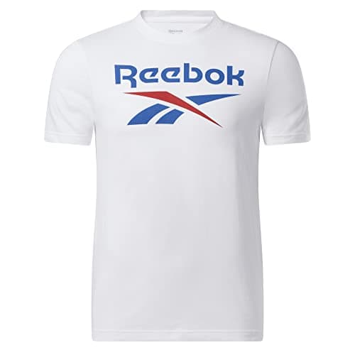 Image of Reebok Identity Big Logo Training Workout Elements Graphic T-Shirt White