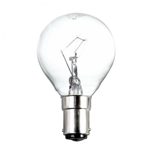 Image of 10 x CLEAR GOLF BALL GLOBE 60w WATT SMALL BAYONET CAP // SBC // B15 LAMP LIGHT BULBS