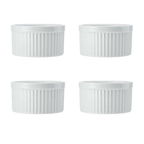 Image of Mikasa Chalk 4pc Porcelain Ramekin Set, 10cm, Gift boxed
