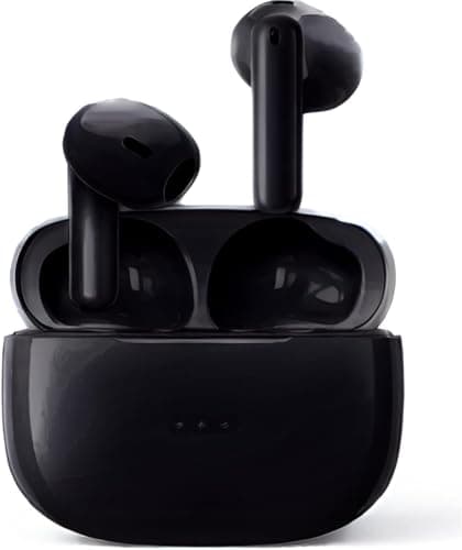 Image of AVOLVO Wireless Earbuds, Bluetooth 5.3 Headphones NEW Wireless Headphones with 4 ENC Mic, 40H Bluetooth Earphones in Ear Noise Cancelling Deep Bass, Mini Ear Buds Bluetooth Earbuds IP7 Black