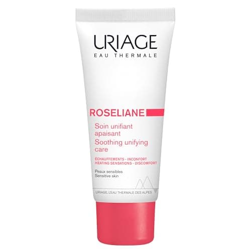 Image of Uriage Roséliane Anti-Redness Face Cream 40ml - Soothes, Hydrates, Reduces Redness of Sensitive Skin Prone to Rosacea - With Shea Butter & Ginseng - Rich Cream, Long-lasting Comfort - Non-comedogenic