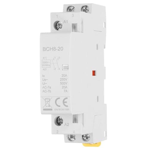 Image of sourcing map AC Contactor 20A 2 Pole 2NO 230V Load and Lighting Circuit Control DIN Rail Mount