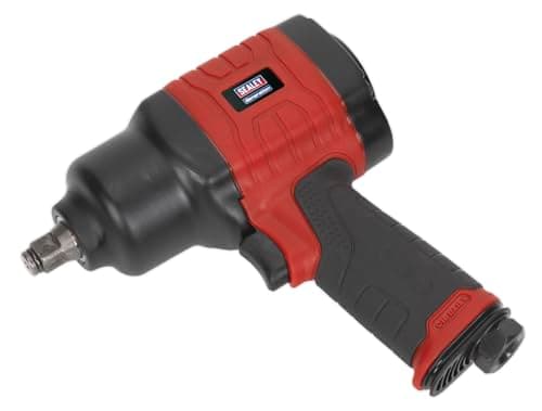 Image of Sealey Gsa6002 Composite Air Impact Wrench 1/2Sq Drive Twin Hammer