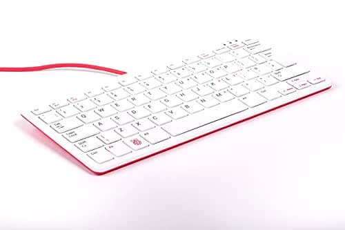 Image of Raspberry Pi Keyboard - UK Layout (Red/White)