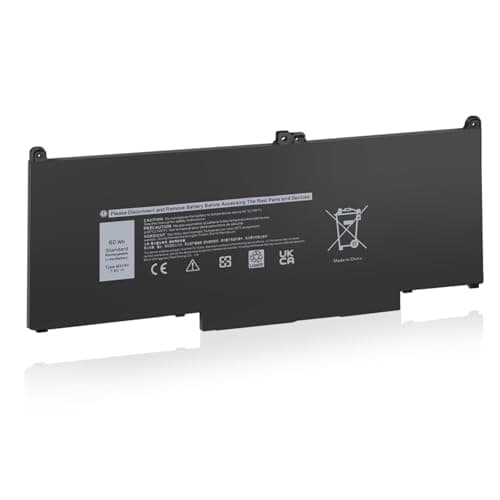 Image of SIKER MXV9V Laptop Battery Compatible with Dell Latitude 5300 5310 7300 7400 Inspiron 7300 7306 7.6V 60Wh 4-Cell