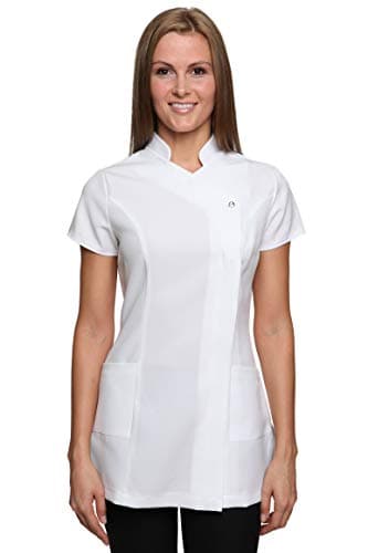 Image of Mirabella Health & Beauty Women's Freya Beauty Tunic Uniform White 12 UK