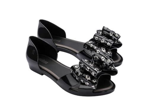 Image of Melissa Women's Seduction Vi Ad Sandals, Aa588 Black Silver, 6 UK