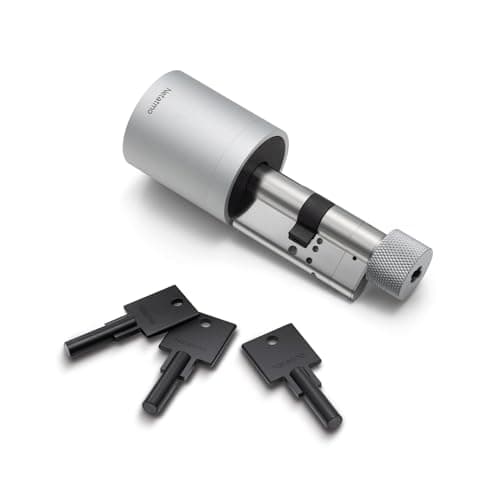 Image of Netatmo Smart Door Lock and Keys, Access Via Smartphone Or Secure NFC Key, Share Access with Your Guests, Connected Universal European Cylinder, EN15684 Certified, Encrypted Bluetooth BLE, NDL-EC